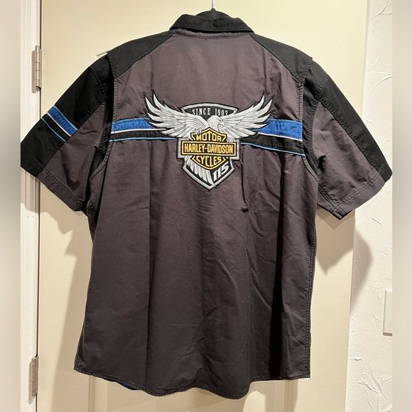 Vintage Harley Davidson button down - Picture 2 of 3